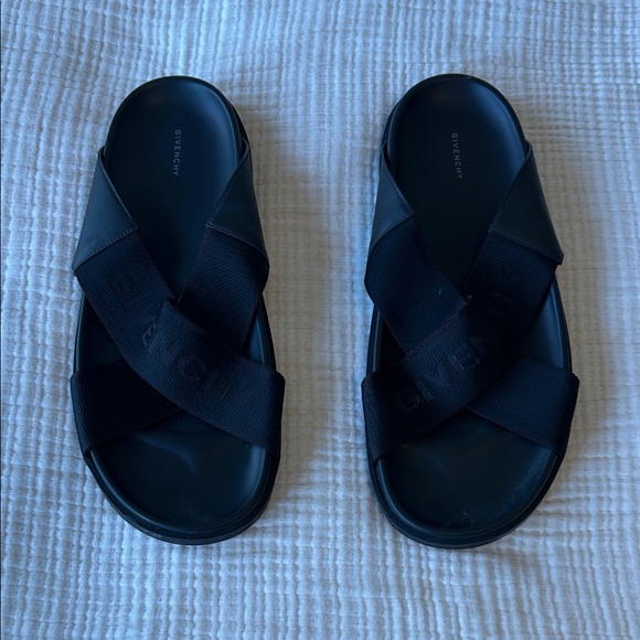 Givenchy Other - Givenchy Black Criss-Cross Slides